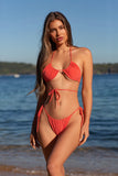 Sofia Triangle Bikini Top - Coral