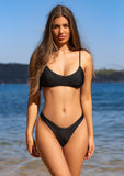 Lilah Brazilian Bikini Bottom - Black